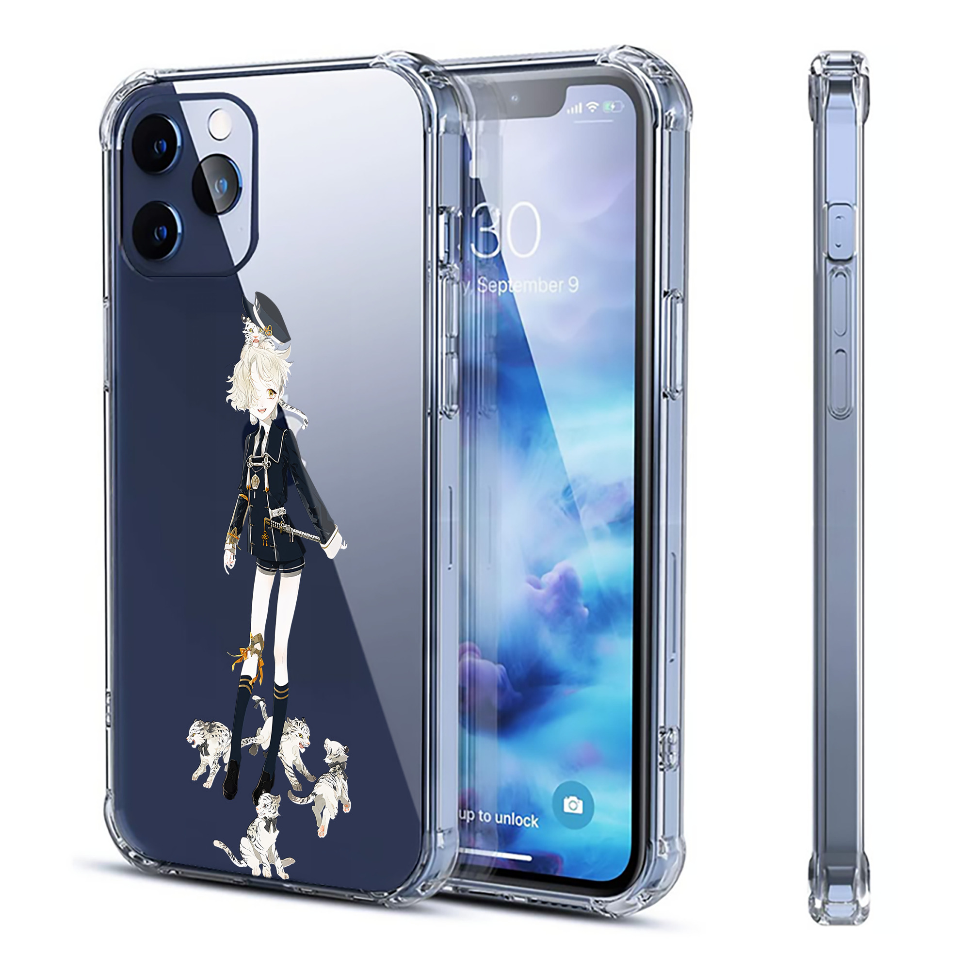 （画像用） 刀剣乱舞 Touken Ranbu 【iPhone 12シリーズ対応】透明スマホケース（クリアソフトケース）